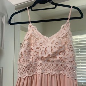 Blush, summer maxi dress